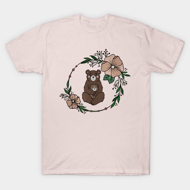 Mama Bear and Cub T-Shirt by rmcbuckeye